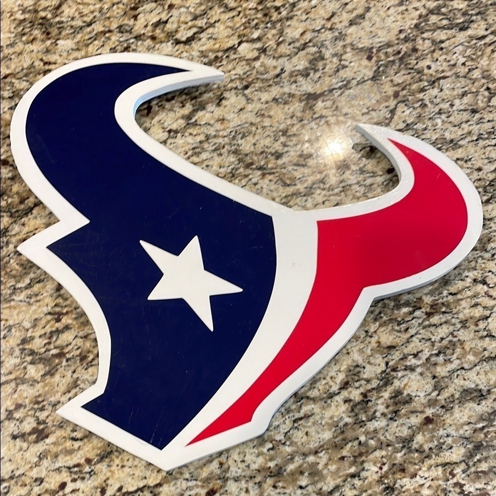 Houston Texans Logo Wooden Wall Decor